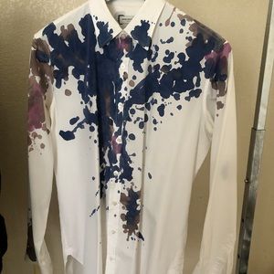 Dries Van Noten hand-painted cotton shirt